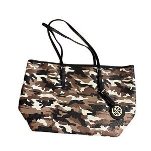 New! Camo Vegan Leather Tote